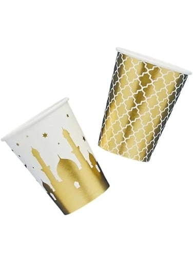 Hootyballoo Eid Print Paper Cups 8Pcs