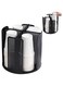 Qivine Plastic Cup Holder, Bathroom Plastic Cup Holders for Counter, Bathroom Disposable Coffee Cup Holder, Rotating Plastic Cup Dispenser Cup and Lid Holder Paper Cup Holder for Restaurant (Black)