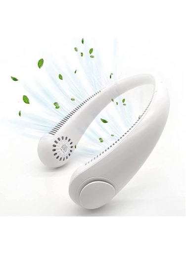 YU WELL Portable Neck Fan Personal Flexible Neck Fan with 3 Wind Speed For Office Traveling Outdoor Sports Activities