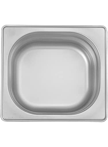 Ozti Stainless Steel GN Gastronorm Container, 1/6-100 mm, Silver