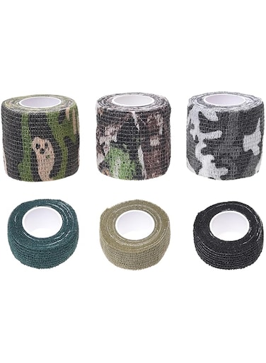 Eco-Fused Self-Adhering Bandage - Injury Wrap Tape for Pets, Dogs, Cats, Horses - Pack of 6 - Dog Bandages for Legs - Prevent Licking - Does not Stick to Hair - Elastic, Water Repellent, Breathable