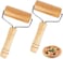 Wooden Rolling Pin Pastry and Pizza Baker Roller Wooden Baking Crush Nuts Crackers Cookies Kitchen Utensils for Home Bakery Cooking Baking 1 pcs