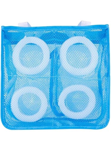 Rubik Sneaker Dryer &amp; Wash Bag with Strap for Shoes Washing, Mesh Laundry Bag, Mesh Shoe Washing Bag with Zipper for Men &amp; Women (1 Pack, Blue)