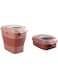 Tazweeq Pink Food Storage Containers, Collapsible 11-16Lbs Rice Container with Wheel Airtight Locking Lid, Collapsible Dog Food Storage Container for Dog, Cat and Other Pet