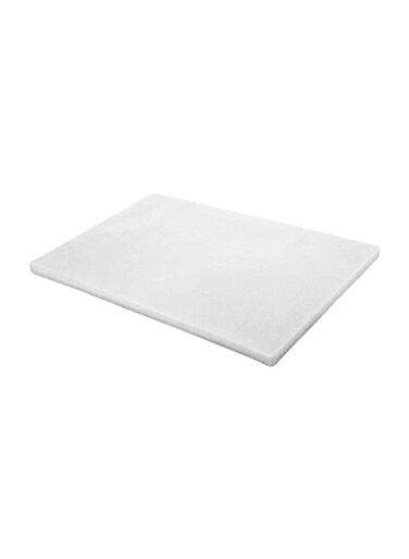 Inox Professional Heavy Duty High-Density Polyethylene Cutting Board - 60 x 40 x 2cm White
