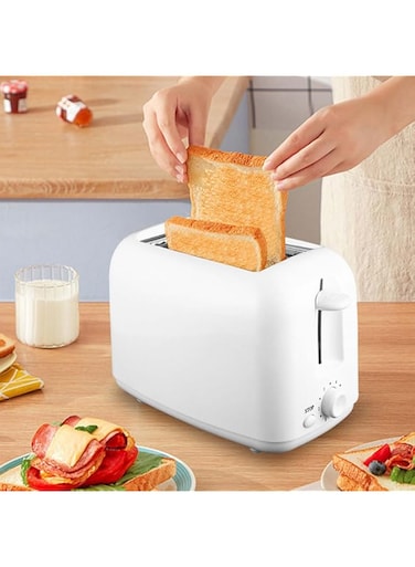 2 Slice Stainless Steel Toaster Retro, With 6 Shade Settings, 2 Slice Toaster with Extra Wide Slot, Removable Crumb Tray, Removable Smart Toaster