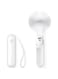 JISULIFE Portable Handheld Fan, Mini Pocket Hand Fan, Small Battery Operated 14-21 hours, USB Rechargeable Foldable Fan, Quiet Personal Fan with Power Bank, Flashlight for Indoor, Outdoor - White