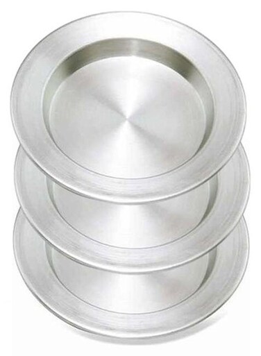 3-Pieces Aluminium Kunafa Set Aluminium 18.5cm