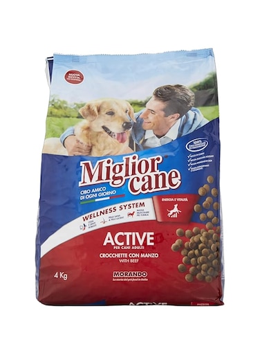 Miglior Cane Croquettes with Beef Dry Food for Dog - 4 Kg