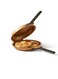 Double-sided folding breakfast pan