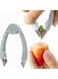 Heavy Duty Fruit Huller Tool &acirc;&euro;&ldquo; Stainless Steel Strawberry Corer with Strong Grip Handle, Easy One-Press Operation, Perfect for Removing Stems from Strawberries, Tomatoes and Small Fruits