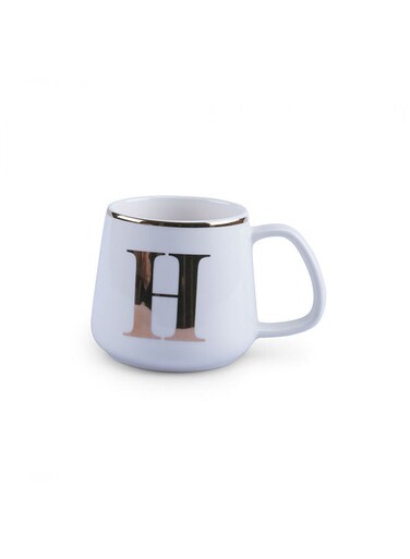 Home Alphabet H Mug 380Ml -White