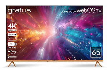 Gratus WebOS powered 4K Edgeless UHD 65&amp;quot; LED SMART TV with ThinQ AI, Quad Core Processor, Dolby Audio, Model- LT65W4K23H