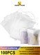 Pow 100Pcs Disposable Drawstring Tea Filter Bags Non-woven Fabric Pouches Seal Mesh Bags Coffee Sachet Bags for Loose Leaf Tea, Coffee, Herb, Spice