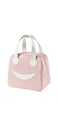 fl&acirc;neur FASHION Insulated Lunch Bag with White Handles and Smiley Design - Big Capacity, Fun and Durable Design for School and Travel, Stylish with Thermal Protection and Practical Features