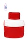 1.5L Plastic Red and White Kids Water Bottle with Strap Cool Strong Portable Reusable Sports Jug with Cup Lid and Pop Up Straw for Travel School Outdoors