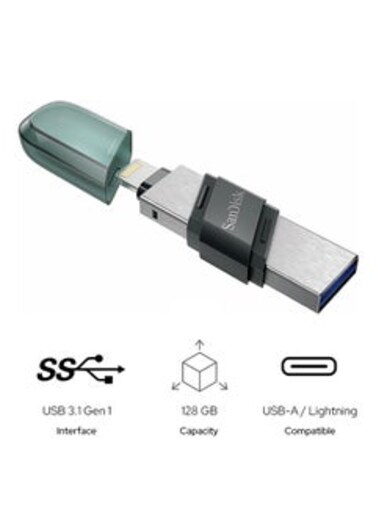 128Gb Ixpand Flash Drive Flip Usb 3.1 Gen 1 For Iphone/Ipad Sdix90N 128G Gn6Nn, Black, Gn6Ne 128 GB