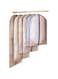 Azonee Set of 6 Clear Garment Bags Clothes Covers Protecting Dusts, Lightweight Dust-Proof Clothing Cover Bag, Dust-Proof Clothing Cover, Dress Bag with Full Zipper, Used for Closet Storage and Travel