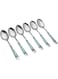 RK DESSERT SPOON BLUE D&Eacute;COR , BLUE, RK0080, 6 PC SET