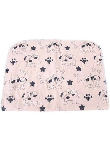 Luqeeg Absorbent Reusable Pet Pee Pad, Washable Dog Training Mat, Lovely Cartoon Pattern, 3 Layer Design, Waterproof, for Pet Crate or Floor (40*60cm)