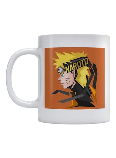 Naruto Printed Mug White/Brown/Yellow 350ml