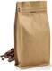25 Pcs Kraft Paper Coffee Bags with Valve, 8 oz High-Barrier Aluminum Foil Resealable Pouches, Heat-Seal Flat Bottom Stand-Up Bags for Coffee Bean Storage (Kraft Paper)