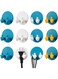 TERRIFI Self Adhesive Hooks,12 Pcs Heavy Duty Thumb Wall Hook for Hanging Towel,Key,Clothes, Plug Round Thumb Hook for Hanging in Kitchen Bathroom Dorm Room Storage Organization