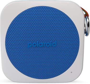 Polaroid P1 Music Player (Blue), Super Portable Wireless Bluetooth Speaker Rechargeable With IPX5 Waterproof And Dual Stereo Pairing