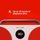 Polaroid 9091 P3 Music Player (Red), Retro-Futuristic Boombox Wireless Bluetooth Speaker Rechargeable With Dual Stereo Pairing