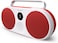 Polaroid 9091 P3 Music Player (Red), Retro-Futuristic Boombox Wireless Bluetooth Speaker Rechargeable With Dual Stereo Pairing