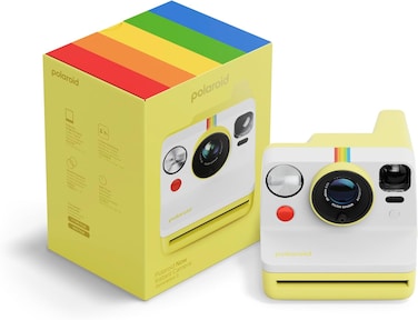 Polaroid Now Instant Film Camera Gen 3   Classic Analog Instant Camera with Optimized Two-Lens Autofocus for Sharper Photos   Self-Timer, Double Exposure   USB-C Rechargeable   Compatible with i-Type &amp; 600 Film - Yellow