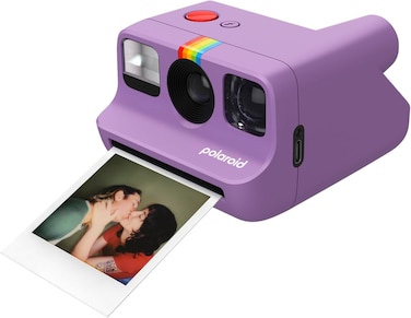 Polaroid Go Instant Camera Generation 2 - World's Smallest Analog Pocket Camera with Selfie Mirror, Self-Timer, Double Exposure, USB-C Rechargeable &amp; Polaroid Go Film Compatible - Purple