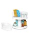 Crazy Susans Two-Tier Turntable With Bins White 26.7x26.7x25.4cm