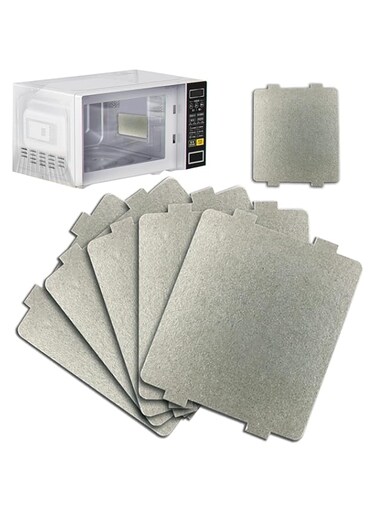 Excefore 6-Pack Microwave Oven Parts Mica Slice - Universal Waveguide Cover Sheets for Efficient Heat Insulation,for Home Kitchen Restaurant Office Thick Heat Insulation Accessories(108脳99mm)