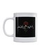Arabic Song Printed Coffee Mug White/Black/Red 350ml