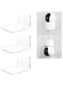 BPA&reg; Acrylic Floating Wall Shelves Set of 3 for Security Cameras, Baby Monitors, Speakers - Universal Small Wall Shelf with Cable Clips, 10-Piece Strong Tapes, No Drill (Clear)