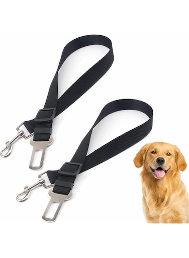 2 Pack Dog Seat Belt for, Adjustable Nylon Pet Seatbelt, Supports All, Seatbelt for Dogs in, Dog Car Leash Seat Belt, Cats and Ferrets Seat Belt Harnesses