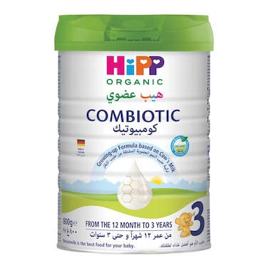 Hipp Organic Combiotic Growing-up Formula Stage 3, From 12 Months to 3 Years, 800g