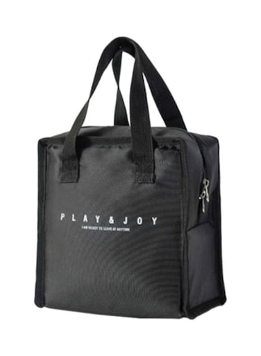 Thermal Insulated Lunch Bag Oxford Black 21x21x12cm