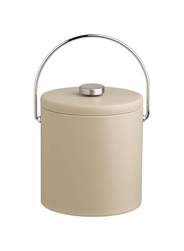 Kraftware CONTEMPO COLLECTION Ice Bucket, 3 Qt, Beige