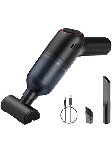 Handheld Vacuum Cleaner, 120W High Power Cordless Rechargeable Car Vacuum with 2 Washable Filters and Strong Suction Brushless Motor, Ideal for Car Vacuum Cordless, Office, and Home Cleaning