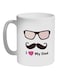 I Love My Dad Printed Coffee Mug White/Black/Pink 325ml