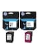 4-Piece 123 Ink Cartridge Blue/Black/Yellow