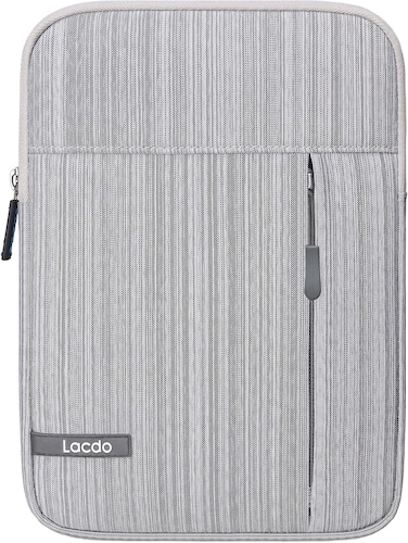 Lacdo iPad Mini 7 Sleeve, iPad Mini Case Bag, Tablet Sleeve Case for iPad Mini 7 Samsung Galaxy Tab A7 Lite 8.7"   Galaxy Tab A 8.0" Protective Tablet Bag Water Repellent Dark Gray