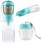 Dog Water Bottle with Food Container, Portable Dog Water Bottles for Walking, Dog Water Bottle Dispenser, Dog Water Bottle Carrier 550ml for Pets Outdoor Walking Hiking (Blue, 550ml)