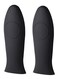 Non-Slip Silicone Hot Handle Holder Pot Iron Grip Sleeve Cover for Kitchen Home,Black