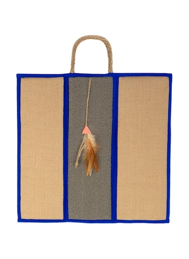 SmartyKat SmartyKat&reg;, Clever Claws&acirc;&bdquo;&cent;, Cat Scratch Mat, Hanging Carpet Scratcher, Triple Panel, Foldable, Convertible, Reversible