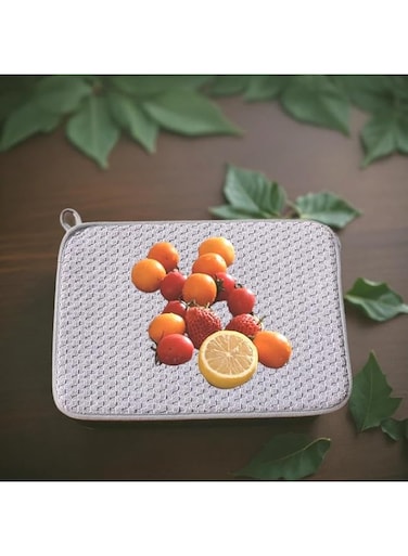 Duomama Large Gray Dish Drying Mat - Absorbent 24x17.7 Inch Pad for Countertops, Sinks, Draining Racks - Quick Dry Kitchen Dish Drainer - Non-Slip, Easy Clean Surface