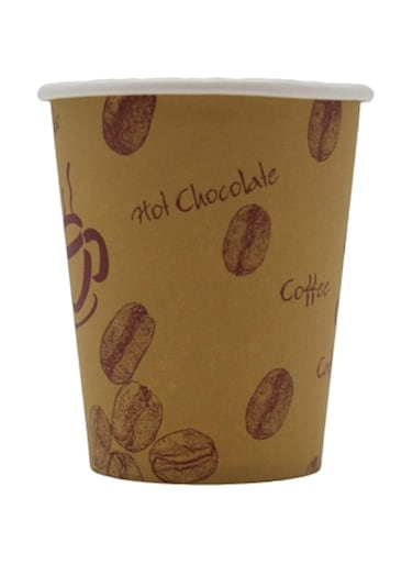 Multipack Disposable Paper Cups Set 50 Pack - For Hot Drinks (8 OZ)