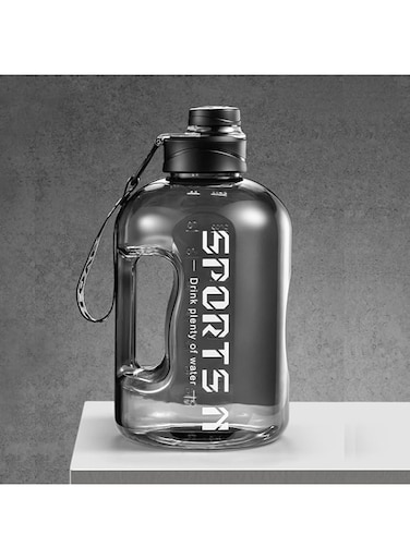 DAYONG Large Capacity Water Bottle, 2.7L Sport Bottle with Flip-top Lid and Handle Strap, BPA Free Plastic Water Bottles with Straw for Gym Yoga Travel Camping Outdoor